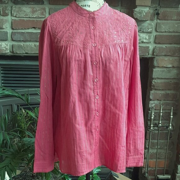 Anthropologie Dusty Rose Blouse NWT - Picture 1 of 8